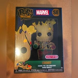 Funko Marvel Pop Pin - Holiday /Christmas Baby Groot, SE Target Exclusive